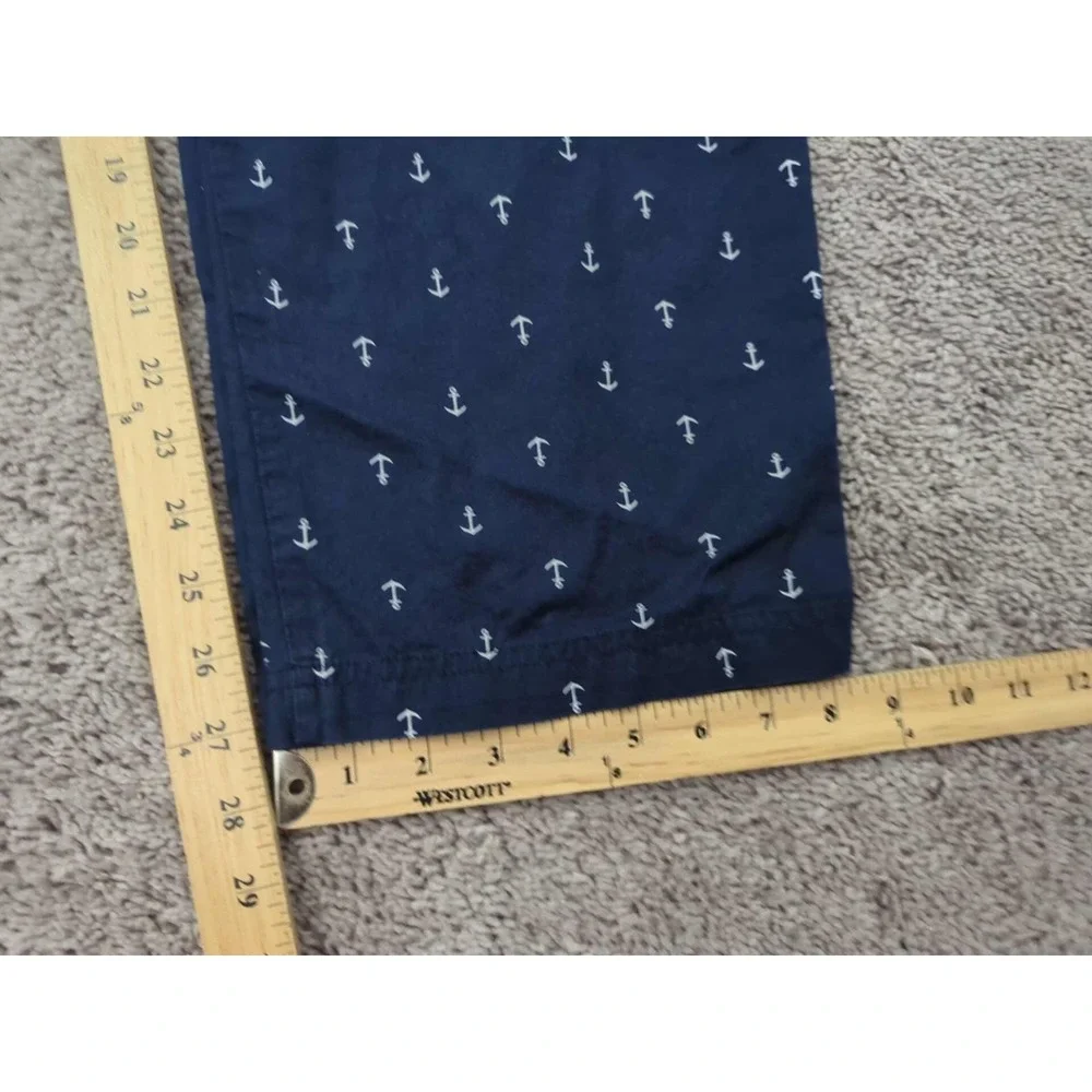 Nautica Pajama Pants Mens Large Blue Anchor Allover Print‎ Sleepwear